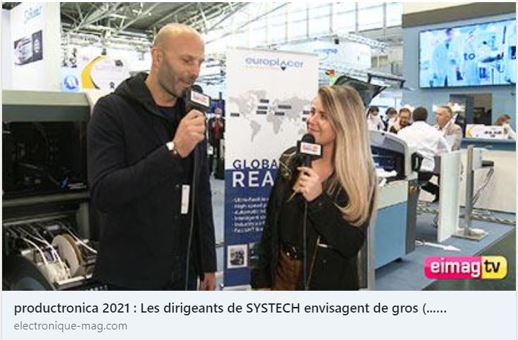 Interview de Vincent Fanon lors de Productronica 2021